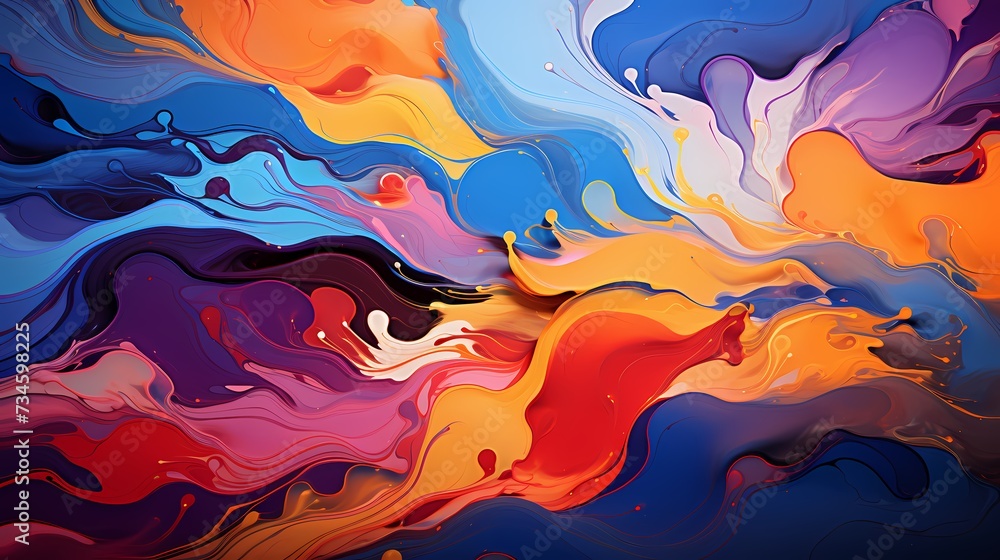 A top view of a vibrant electric blue background, adding a pop of energy and excitement A top view of a vibrant electric blue background, adding a pop of energy and excitement