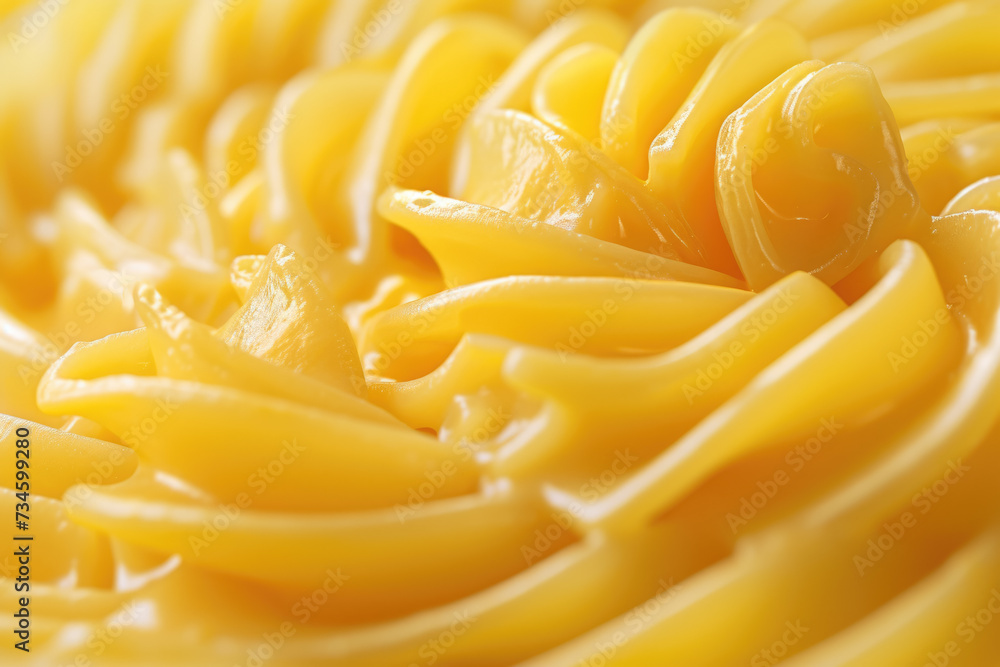 macaroni with a yellow color and a cheese and a professional overlay on the twirl macaroni with a yellow color and a cheese and a professional overlay on the twirl
