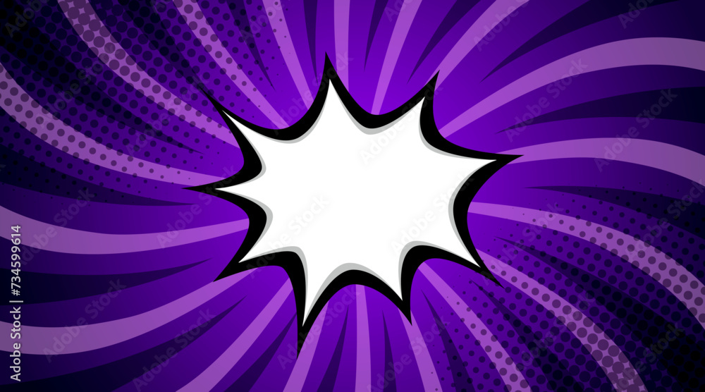 Obraz premium Pop art comic background. Cartoon Vector Illustration