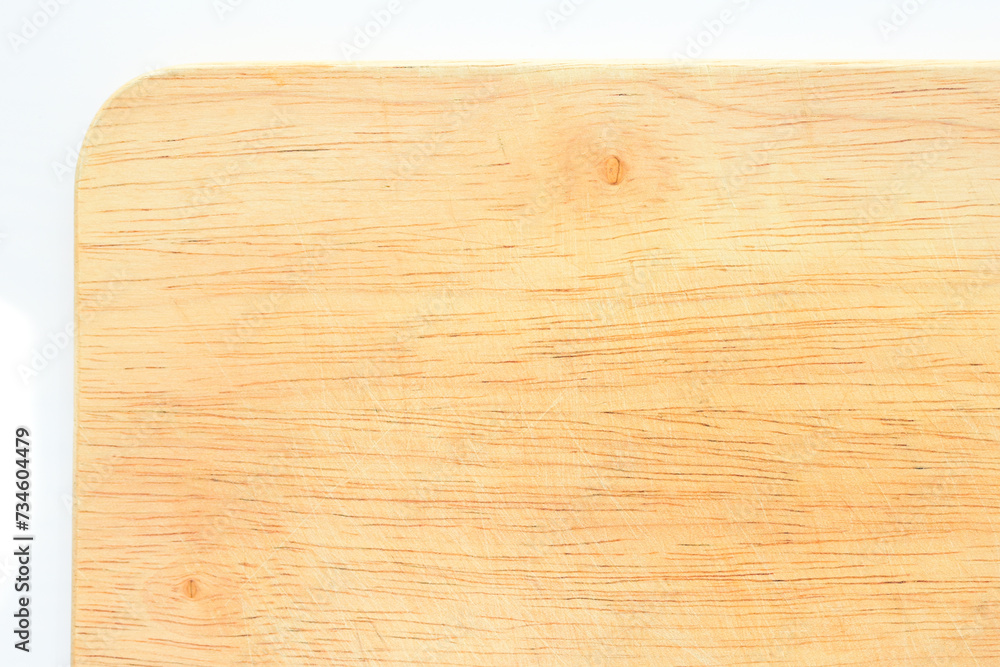 wooden cutting board isolated on white background, plank wood in the kitchen wooden cutting board isolated on white background, plank wood in the kitchen