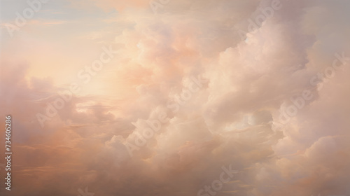 background of renaissance cloud painting