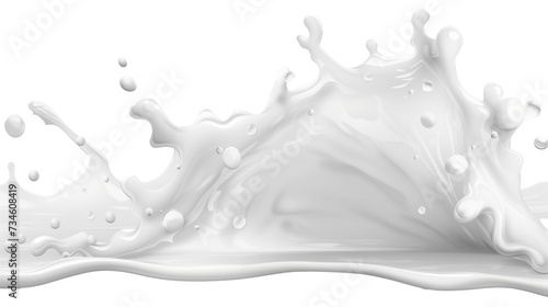 Elegant Milk Splash