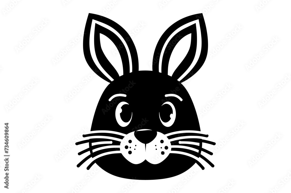 Cute Easter Bunny face template Vector, Easter Bunny Face Kit, cartoon bunny face png, outline bunny face clipart, printable bunny face Cute Easter Bunny face template Vector, Easter Bunny Face Kit, cartoon bunny face png, outline bunny face clipart, printable bunny face