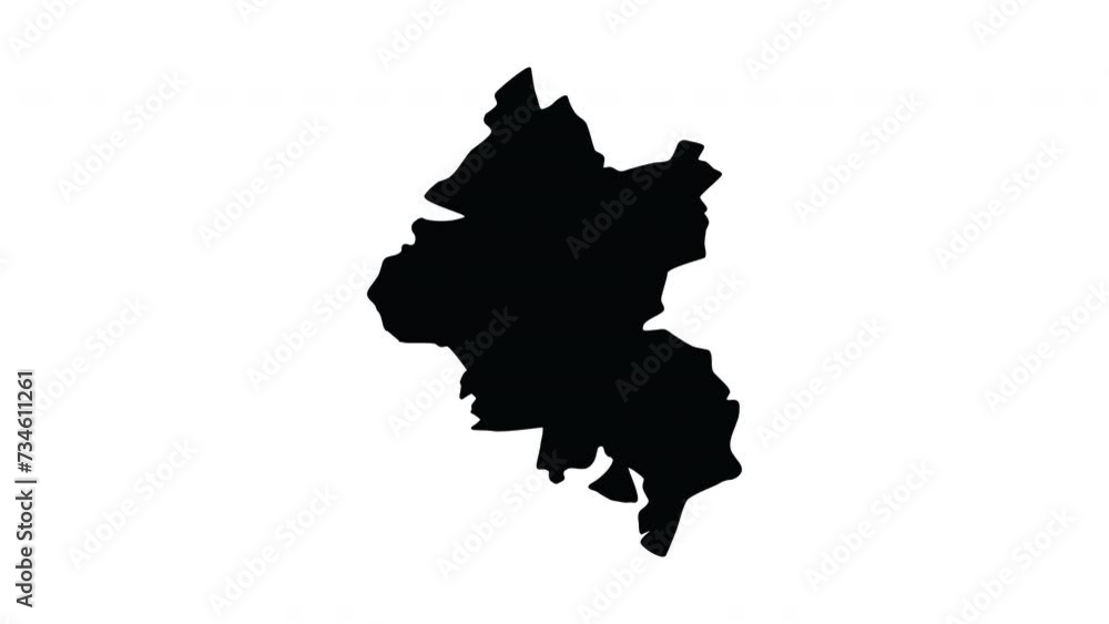 animation forming a map of Amiens in france animation forming a map of Amiens in france