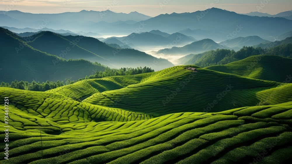 green tea farm china