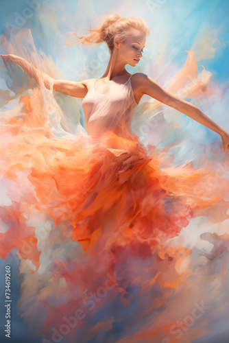 Abstract Rhythms: Ballet in Blazing Colors