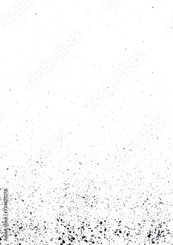 Grunge dot  dust  old  texture overlay pattern on white empty  background a4 poster or banner vector illustration