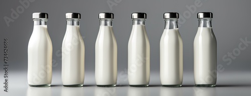 3d rendering milk bottle