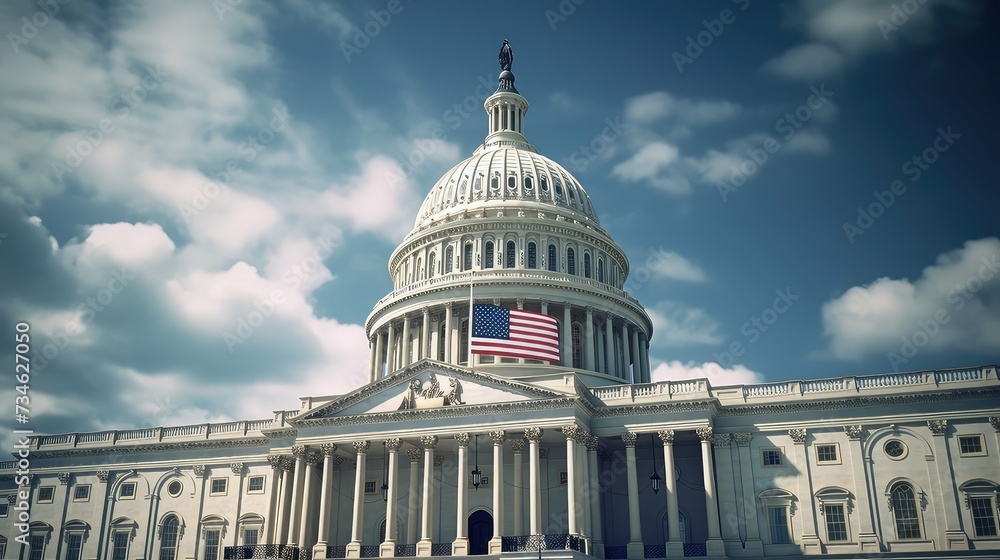 Obraz premium legislation capitol building banner