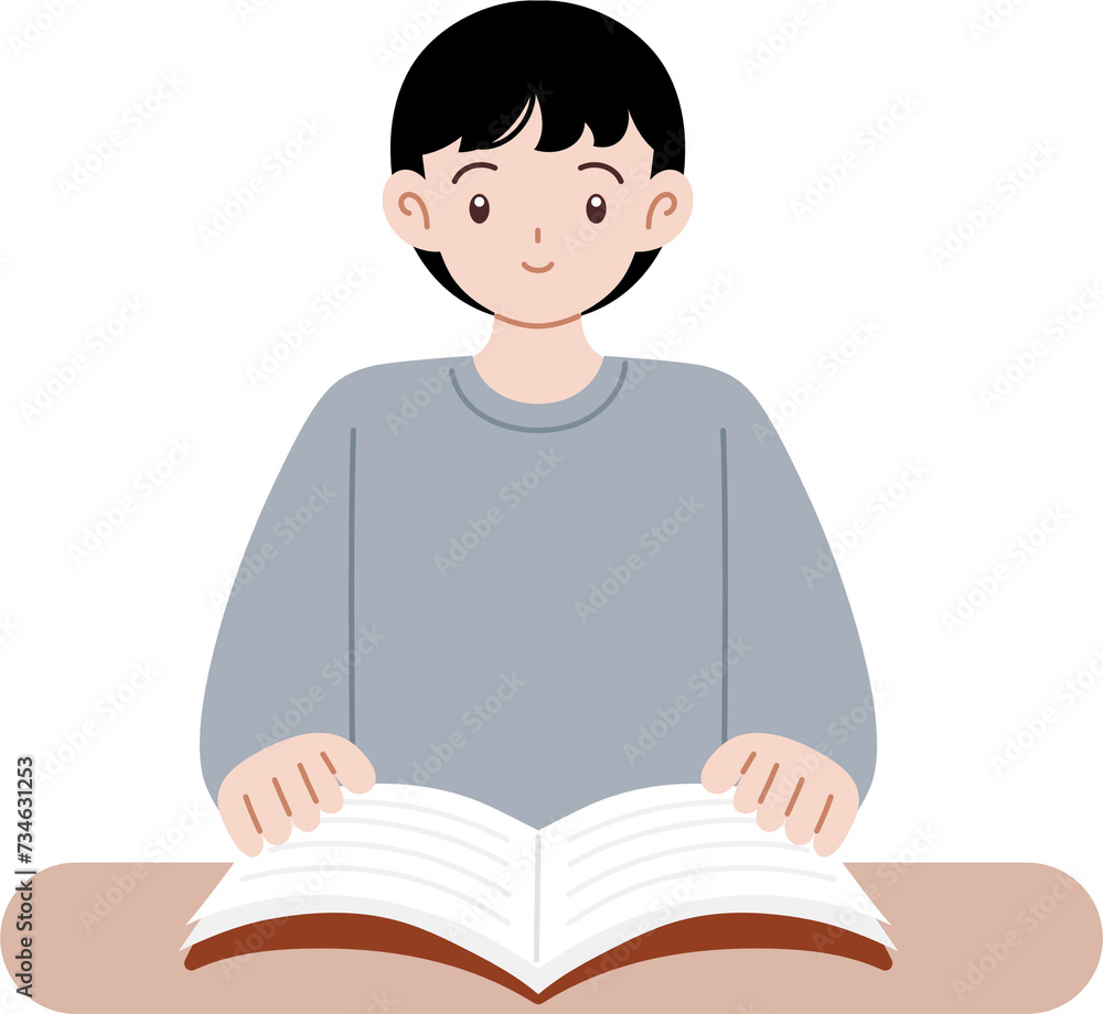 people reading book cartoon character people reading book cartoon character
