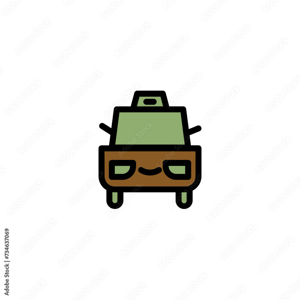Taxi Car Transport Filled Outline Icon Taxi Car Transport Filled Outline Icon