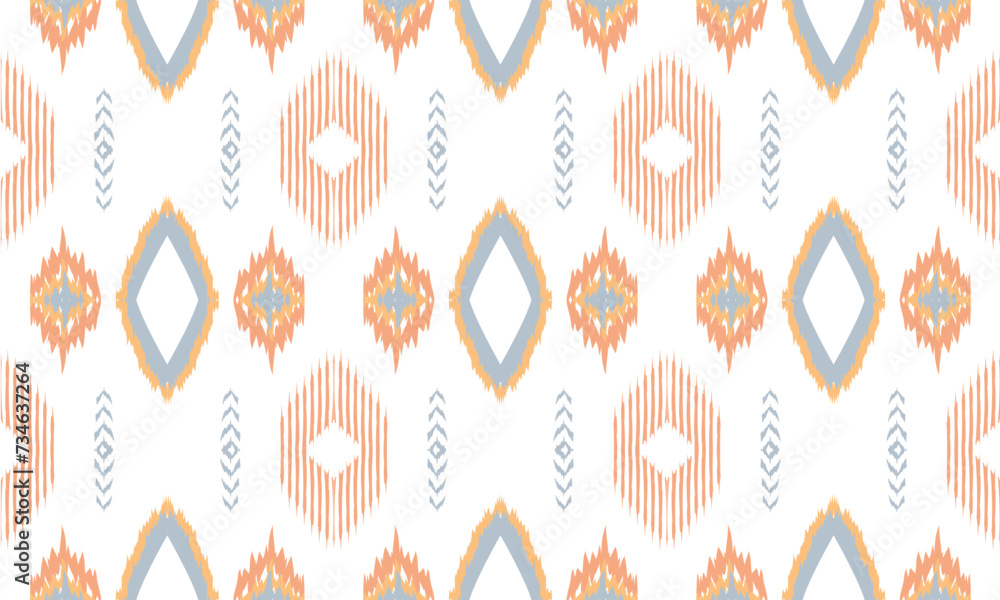 Ethnic pattern ikat background tribal aztec vector.Design for background ,curtain, carpet, wallpaper, clothing, wrapping, Batik, vector illustration. Ethnic pattern ikat background tribal aztec vector.Design for background ,curtain, carpet, wallpaper, clothing, wrapping, Batik, vector illustration.