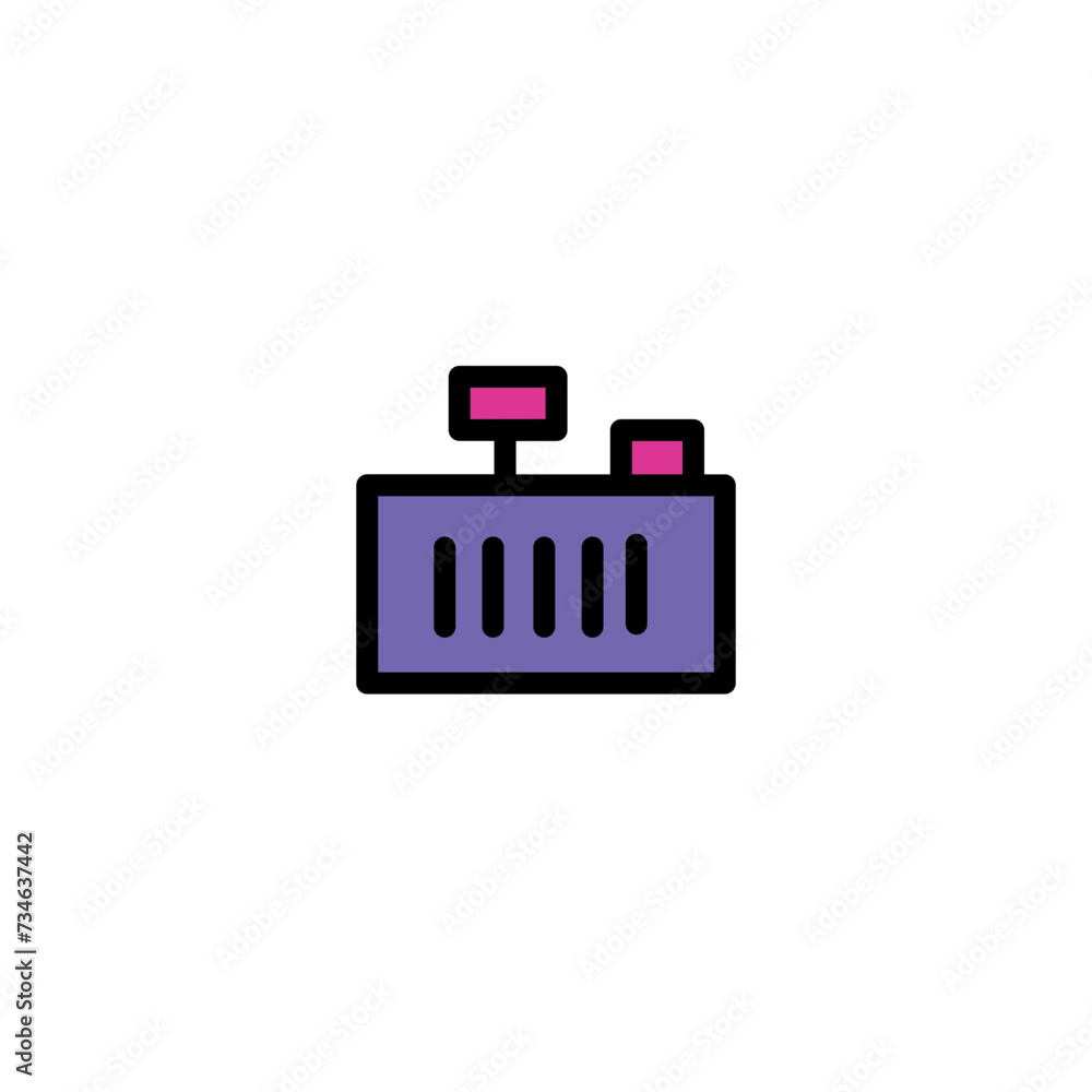Car Engine Service Filled Outline Icon Car Engine Service Filled Outline Icon