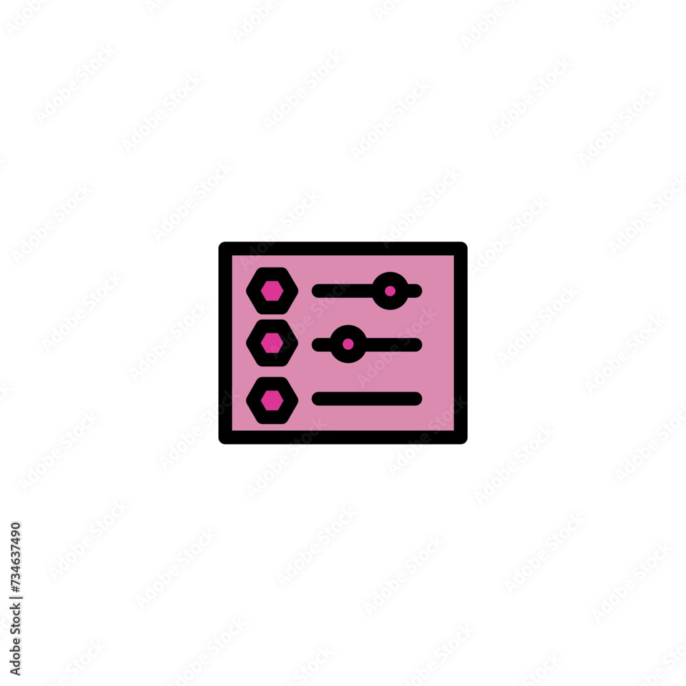 Car Setting Gear Filled Outline Icon Car Setting Gear Filled Outline Icon