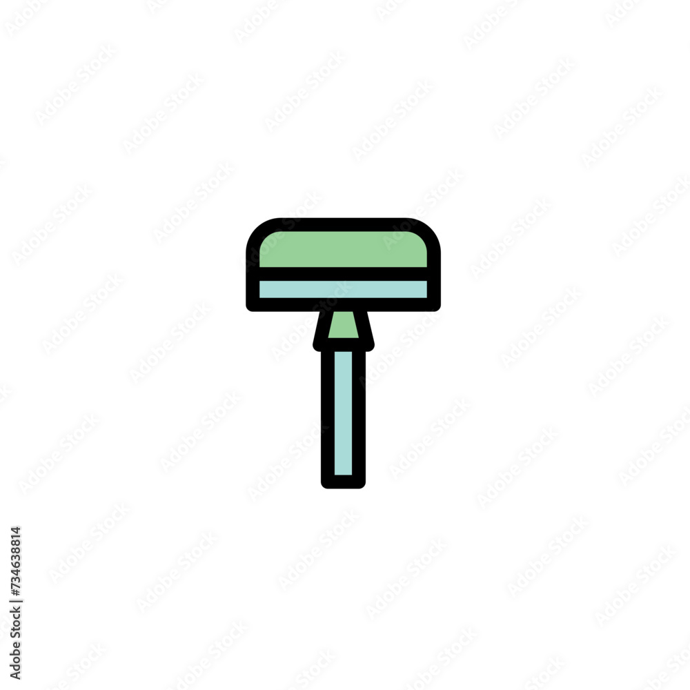 Hair Razor Shaver Filled Outline Icon Hair Razor Shaver Filled Outline Icon