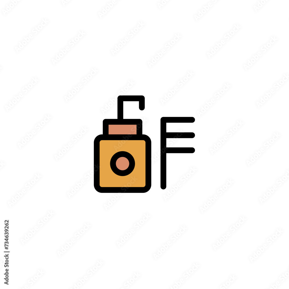 Hair Care Relax Filled Outline Icon Hair Care Relax Filled Outline Icon