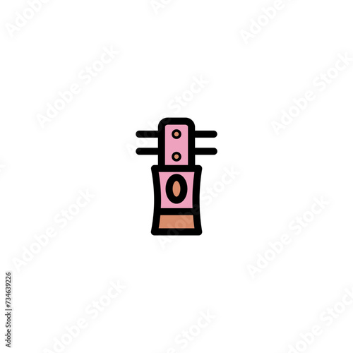 Hair Brush Comb Filled Outline Icon