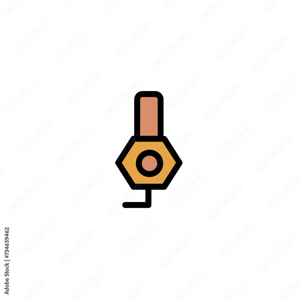 Hair Roll Style Filled Outline Icon Hair Roll Style Filled Outline Icon
