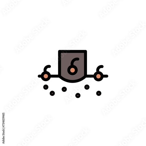 Hair Tool Loss Filled Outline Icon