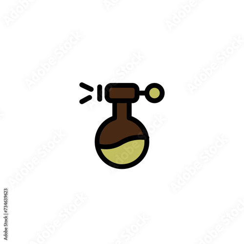 Curly Hair Spray Filled Outline Icon