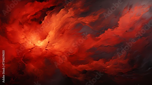 A top view of a vibrant red background, evoking energy and passion