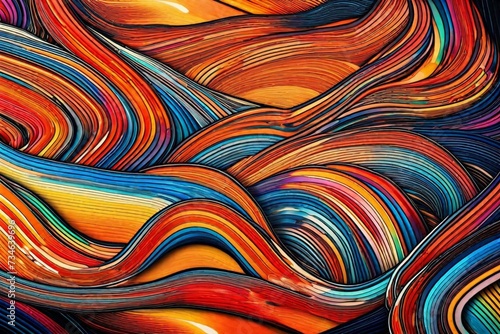 Abstract Pattern with Waves