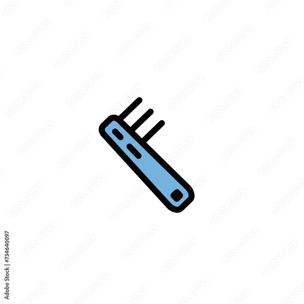 Comb Hair Salon Filled Outline Icon Comb Hair Salon Filled Outline Icon
