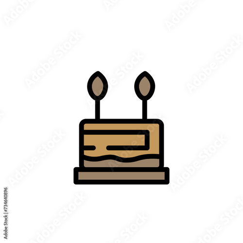 Hair Buds Ear Filled Outline Icon