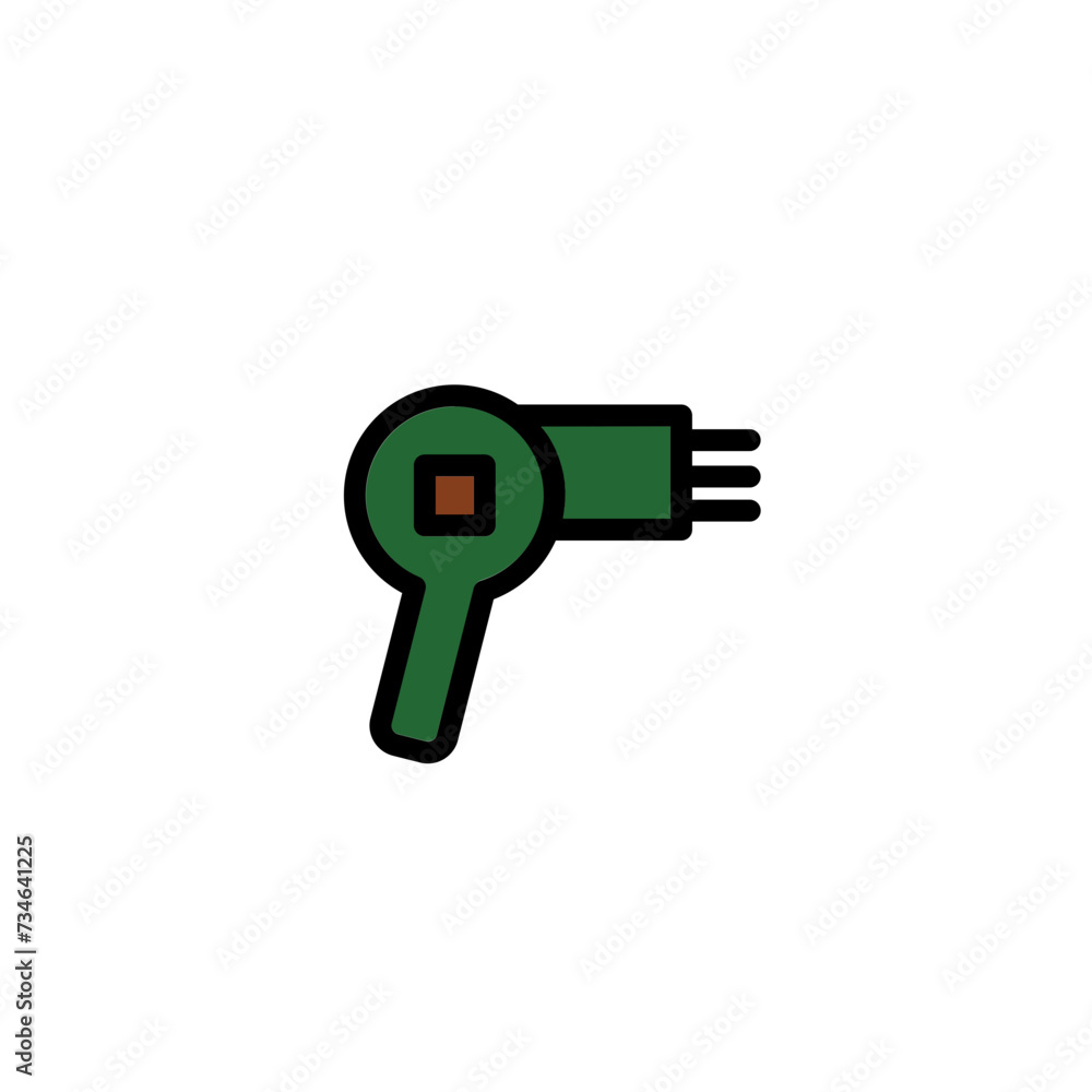 Beauty Dryer Hair Filled Outline Icon Beauty Dryer Hair Filled Outline Icon