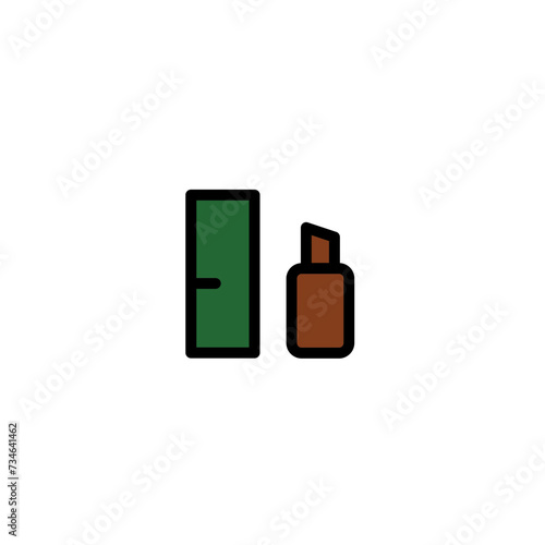 Lip Lipstick Makeup Filled Outline Icon