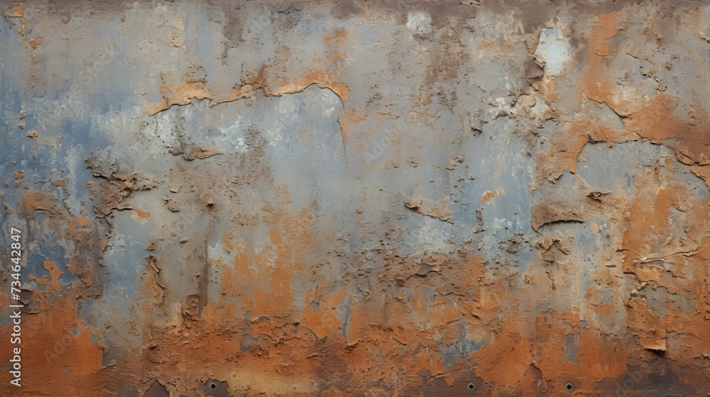 A textured piece of corroded metal with texture
