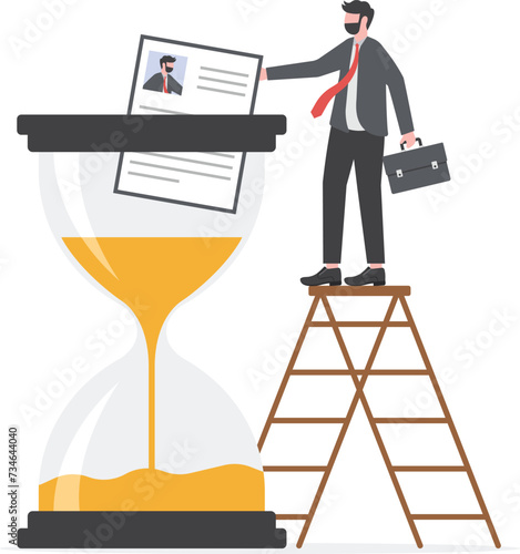 KYC or know your customer with business verifying the identity of its clients concept at the partners-to-be through a magnifying glass vector illustrator

