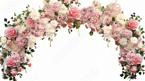 Beautiful wedding flower arch © Hassan
