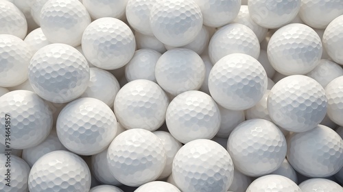 golf ball arrangement with top view