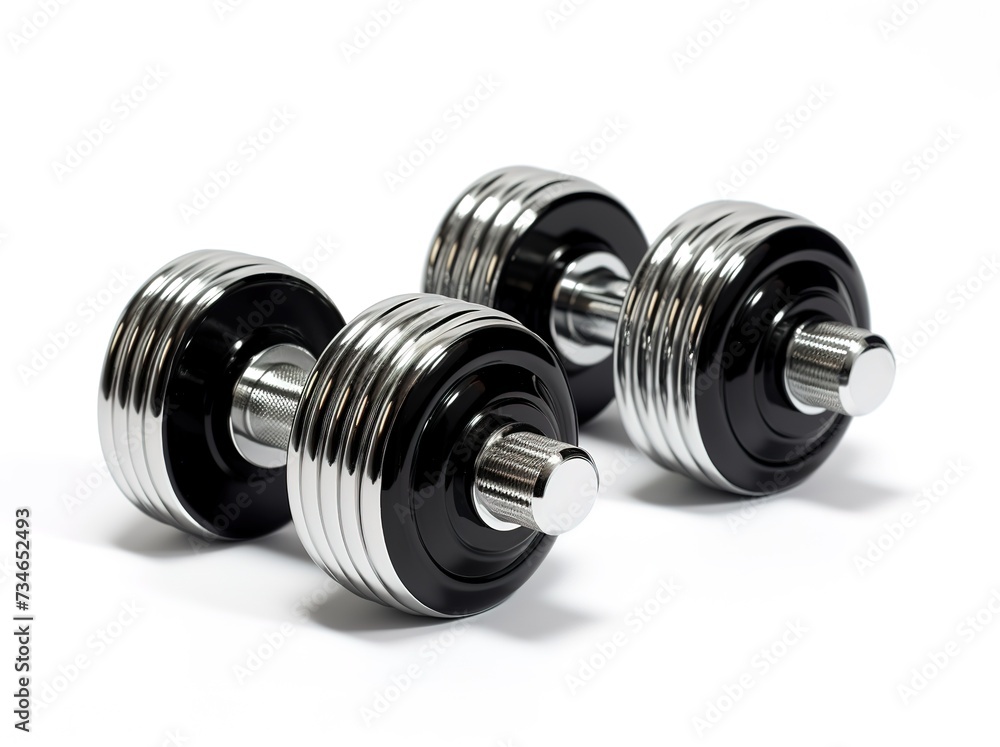 dumbbell isolated white background dumbbell isolated white background