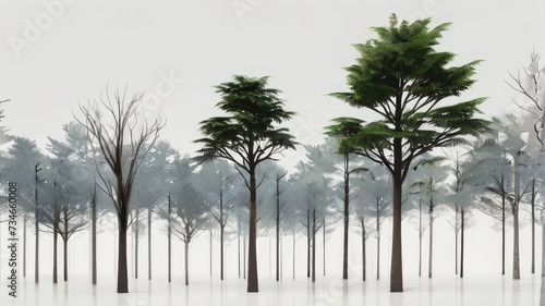 Wallpaper Mural trees in winter Torontodigital.ca