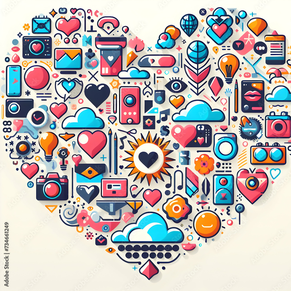 Heart shape design Heart shape design