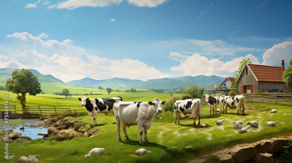 Obraz premium alfalfa farm feed