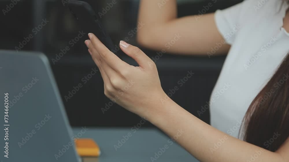 businesswoman hand working with laptop computer, tablet and smart phone in modern office with virtual icon diagram at modernoffice in morning light businesswoman hand working with laptop computer, tablet and smart phone in modern office with virtual icon diagram at modernoffice in morning light