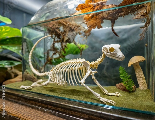 skeleton of a dinosaur 
