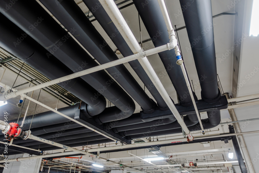 Naklejka premium Heating, ventilation and air conditioning system.