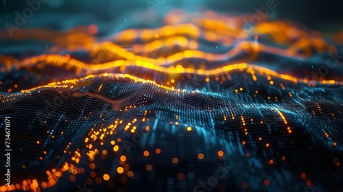 Digital map showcases Scandinavia's advanced tech infrastructure, enabling seamless data flow and global communication across Northern Europe.