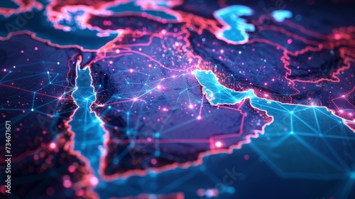 Digital infrastructure in Saudi Arabia, Middle East, and North Africa enables seamless global communication and data flow.