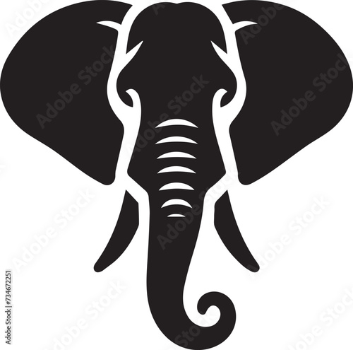 Elephant Face Vector illustration Design