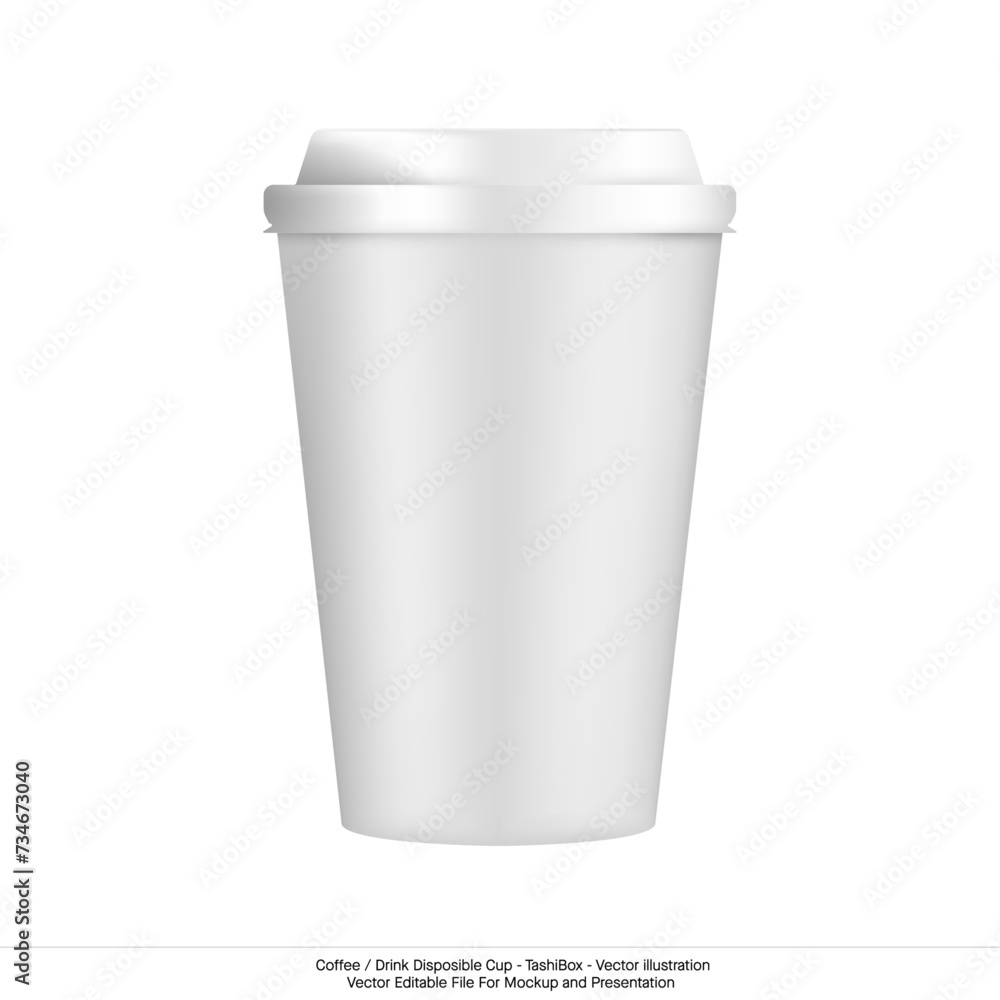 Vector Illustration of TashiBox Disposable Coffee Cup for Mockups. TashiBox Coffee Cup Vector for Realistic Presentations. isolated on transparent white background. Vector Illustration of TashiBox Disposable Coffee Cup for Mockups. TashiBox Coffee Cup Vector for Realistic Presentations. isolated on transparent white background.