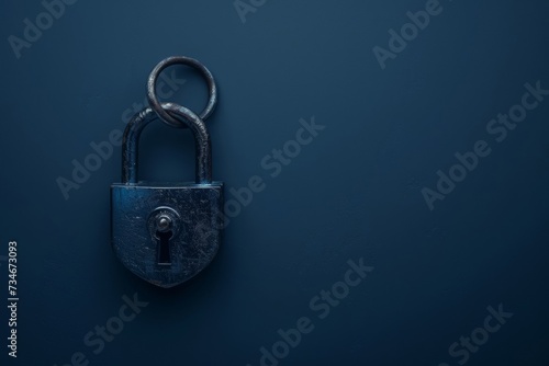 Secure your data with a digital padlock, ensuring cyber safety and preventing fraud on your computing system.