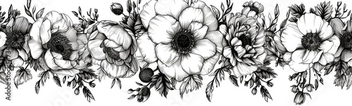 Floral colorful background . Banner