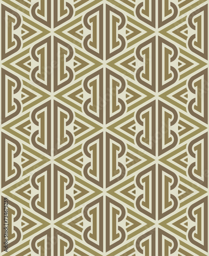 Triangle Geometric Seamless Ethnic Pattern Background Texture