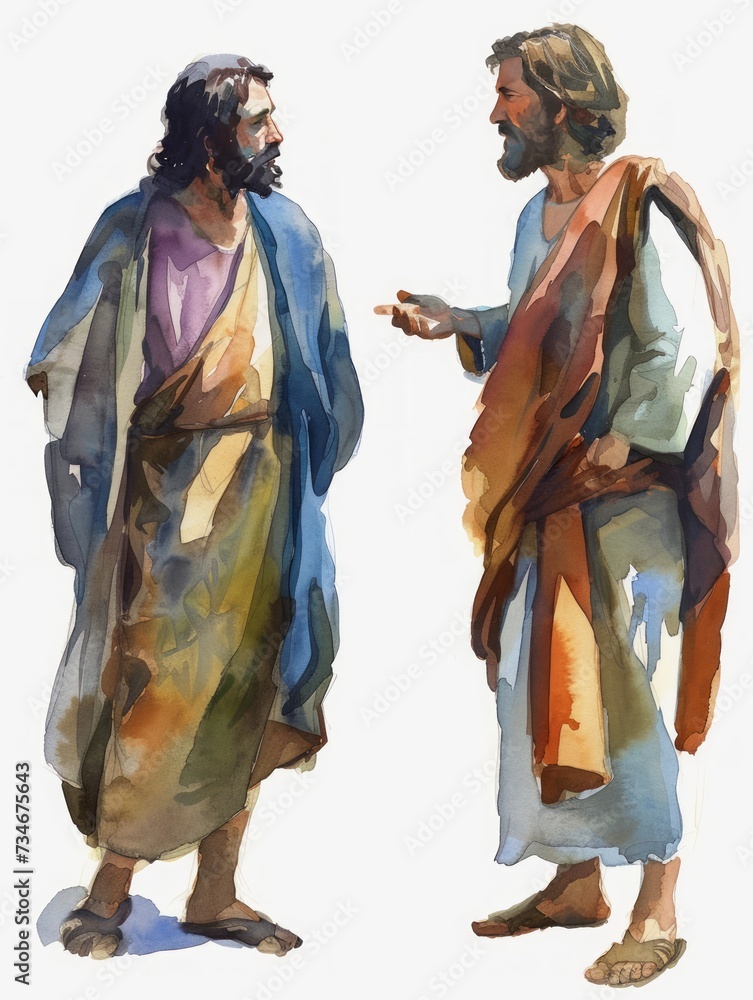 Meaningful Conversation: Jesus and James the Greater Discussing Discipleship Generative AI