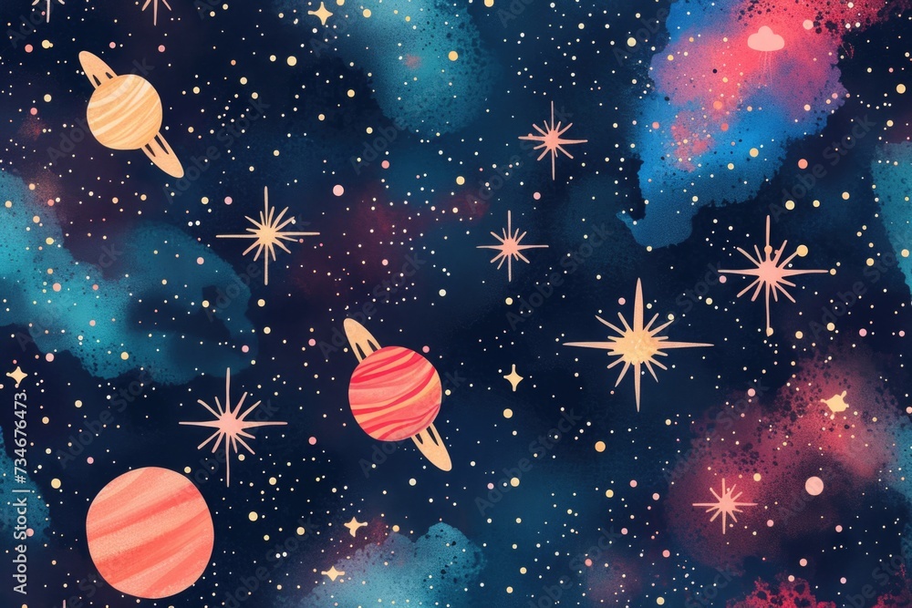 Galaxy illustration . 